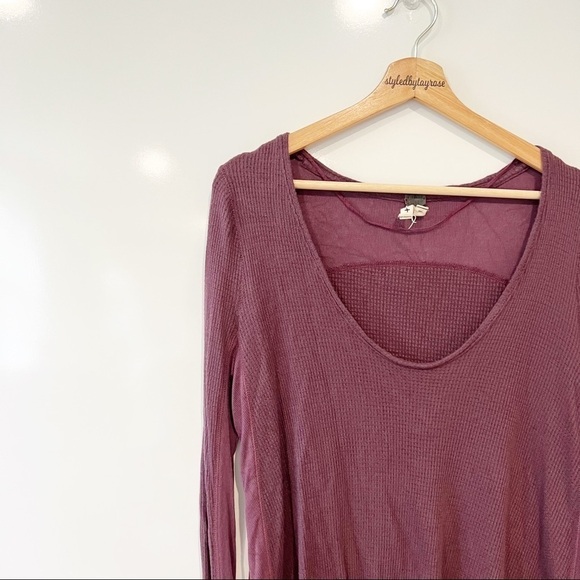 Free People Malibu High-Low Thermal Top - Picture 4 of 12